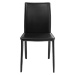 KARE Design Černá čalouněná jídelní židle Milano
