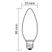 LED žárovka E14 McLED 2,2W (25W) teplá bílá (2700K) svíčka ML-323.031.87.0