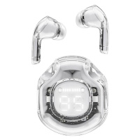 Acefast T8 Crystal Bluetooth sluchátka do uší bílá