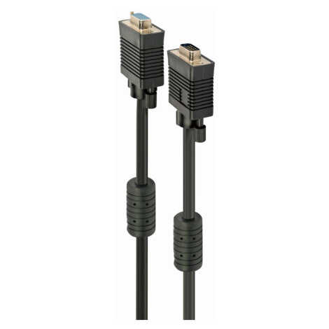 Kabel CABLEXPERT CC-PPVGAX-10-B prodlouž  mon  15M/15F VGA  3m stíněný extra, ferrity, BLACK