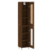 vidaXL Skříň highboard hnědý dub 34,5 x 34 x 180 cm kompozitní dřevo