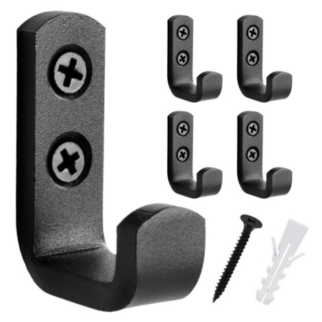 Sada pěti věšáků ABRIS černá (5 ks)