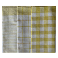 Top textil Sada kuchyňských utěrek multidesign 3ks, žlutá