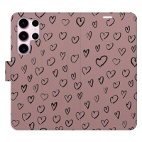 iSaprio Flip pouzdro Heart Dark 02 pro Samsung Galaxy S23 Ultra