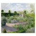 Obrazová reprodukce Irises in the Herb Garden, 1995, Timothy Easton, 40 × 35.8 cm