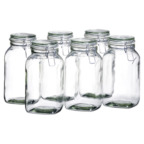 Mäser GOTHIKA Sada skleněných dóz s víkem 6 ks 1,45 l Maser