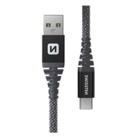 Swissten Kevlar USB / USB-C 1.5m antracit