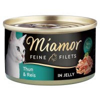 Miamor Feine Filets v želé s tuňákem a rýží 48× 100 g