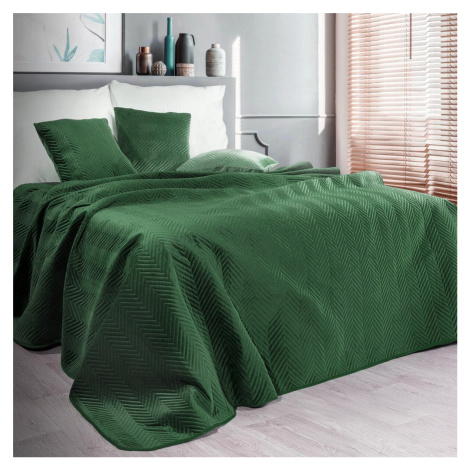 Přehoz na postel LARISA zelená 220x240 cm Mybesthome