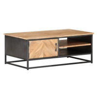 SHUMEE Konferenční stolek šedý 90 × 50 × 35 cm masivní akáciové dřevo, 323526
