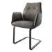DELIFE Jídelní židle Zoa-Flex antracitová vintage konzolová podnož plochý černý