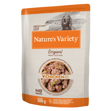 Megabalení Nature's Variety Original Paté No Grain Medium/Maxi Adult 16x300 g - kuřecí Nature’s Variety