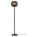 Černá stojací lampa s ratanovým stínidlem (výška 130 cm) Tanami – Good&Mojo