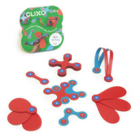 CLIXO Itsy Flamingo & Turquoise - magnetická stavebnice 18 kusů