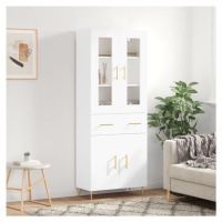 vidaXL Skříň highboard bílá 69,5 x 34 x 180 cm kompozitní dřevo