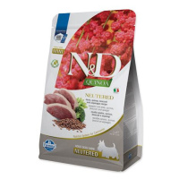 KRMIVO N&D QUINOA DOG DUCK, BROCCOLI & ASPARAGUS  NEUTERED  ADULT MINI 2,5 KG