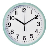 SEGNALE Nástěnné hodiny ručičkové 22,5 cm zelený rám KO-837000050zele