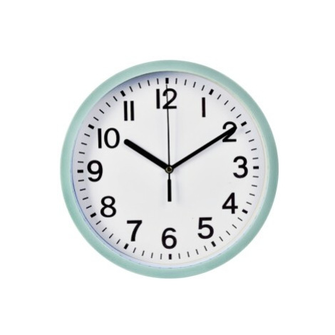 SEGNALE Nástěnné hodiny ručičkové 22,5 cm zelený rám KO-837000050zele