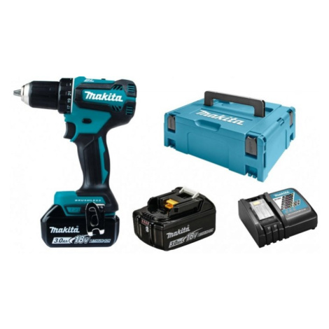 MAKITA DDF485RFJ bezuhlíkový aku vrtací šroubovák LiIon 18V 2x 3.0Ah systainer