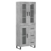 vidaXL Skříň highboard betonově šedá 69,5x34x180 cm kompozitní dřevo