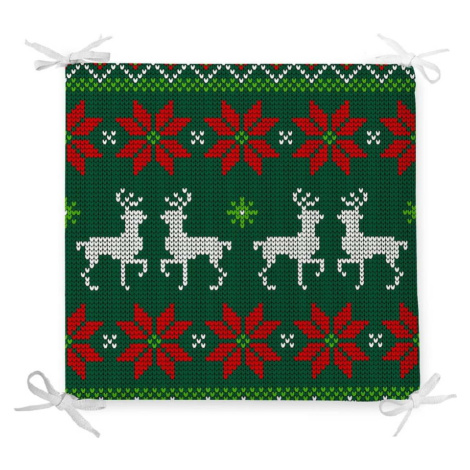 Vánoční podsedák s příměsí bavlny Minimalist Cushion Covers Holly, 42 x 42 cm