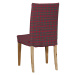 Dekoria Potah na židli IKEA  Henriksdal, krátký, kostka červená/zelená, židle Henriksdal, Quadro