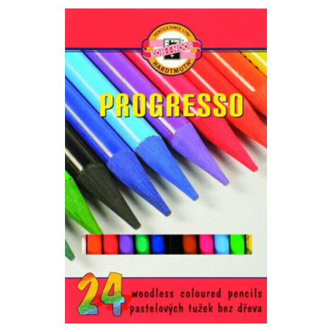 KOH-I-NOOR Progresso Woodless Coloured Pencils Sada barevných tužek 24 ks Kohinoor