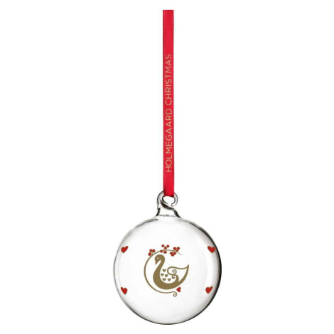 Skleněná ručně foukaná vánoční koule ø 6,5 cm Ann-Sofi Romme Annual Christmas Bauble 2025 – Holm