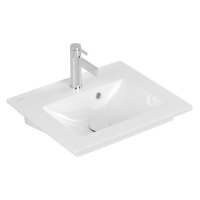 Villeroy & Boch Venticello umyvadlo, 500x420x150mm, bílá Alpin CeramicPlus, s přepadem, neleštěn