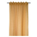 Dekorační záclona s poutky režného vzhledu DERBY mustard/hořčicová 140x260 cm (cena za 1 kus) Fr