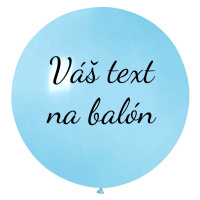 Personal Balón s textem - Světle modrý 80 cm