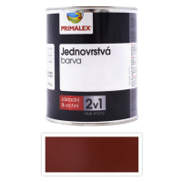 PRIMALEX 2v1 - syntetická antikorozní barva na kov 0.75 l Červenohnědá