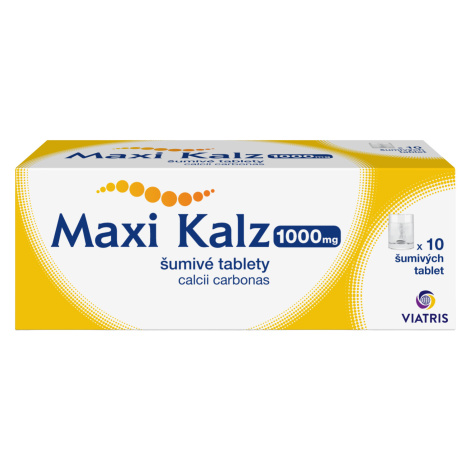 MAXI-KALZ 1000mg 10 šumivých tablet