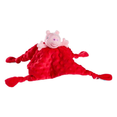 PEPPAPIG Mazlík, přítulníček pro miminka PEPPAPIG, 17x14cm, červená