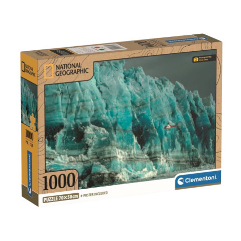 Clementoni - Puzzle NATIONAL GEOGRAPHIC 1000 Vrtulník zkoumá stěnu Hubba