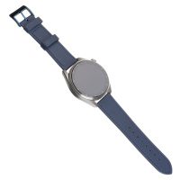 Kožený řemínek FIXED Leather Strap s šířkou 20mm pro smartwatch, modrá