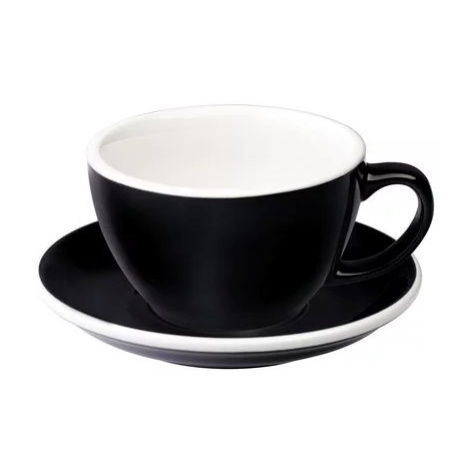 Loveramics Egg - Cafe Latte 300 ml Cup and Saucer - Black