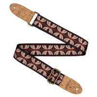 Cascha CUS-VC10 Ukulele Strap Vegan Cork - Ethnic Red Stripes