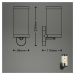 BRILONER Venkovní svítidlo, černá, 1x E27 / max. 12W BRILO 3600-015