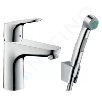 Hansgrohe 31927000 - Umyvadlová baterie 100, s ruční sprchou Bidette, chrom