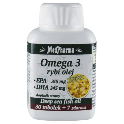 Medpharma Omega 3 rybí olej Forte 37 tobolek