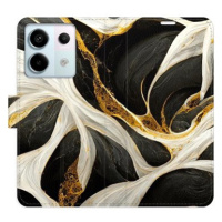 iSaprio flip pouzdro BlackGold Marble pro Xiaomi Redmi Note 13 Pro 5G / Poco X6 5G