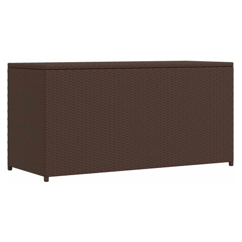vidaXL Zahradní úložný box hnědý 120 x 50 x 60 cm polyratan