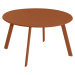 Ocelový kulatý zahradní odkládací stolek ø 70 cm Acero – LDK Garden