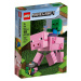 Lego® minecraft 21157 velká figurka: prase s malou zombie