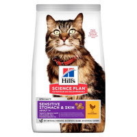 Hill's Science Plan Adult Sensitive Stomach & Skin krmivo pro kočky 300 g