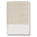 Bílo-béžový bavlněný ručník 50x100 cm Grid – Mette Ditmer Denmark