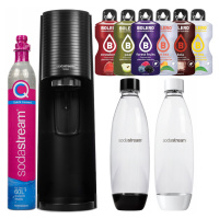 Sada Saturátoru Na Perlivou Vodu Sodastream Terra Black Lahve