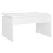 SHUMEE Konferenční stolek bílý 68 × 50 × 38 cm dřevotříska, 808332