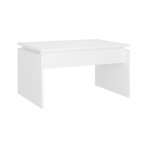 SHUMEE Konferenční stolek bílý 68 × 50 × 38 cm dřevotříska, 808332